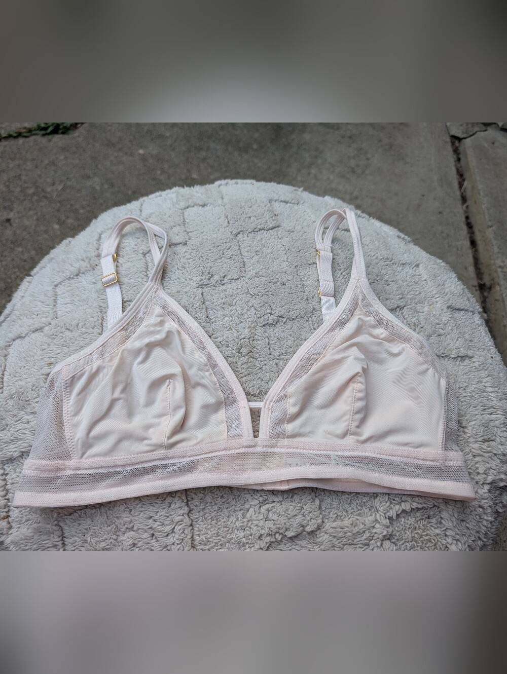 Lively Soft Wireless Bralette - Pale Pink Size S